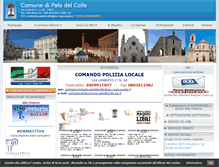 Tablet Screenshot of comune.palodelcolle.ba.it